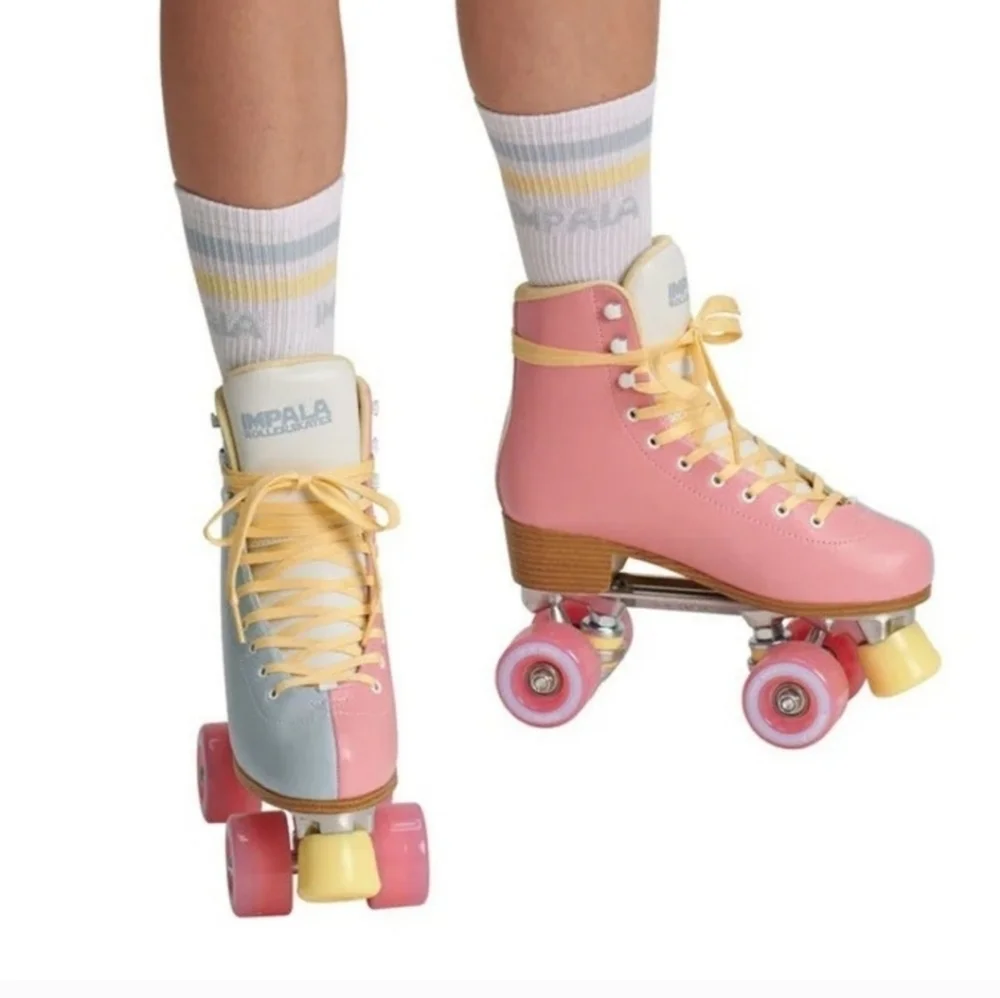 NIB! IMPALA SKATE, Roller Quad, Blue/Pink Split, Size 7 - Picture 2 of 10
